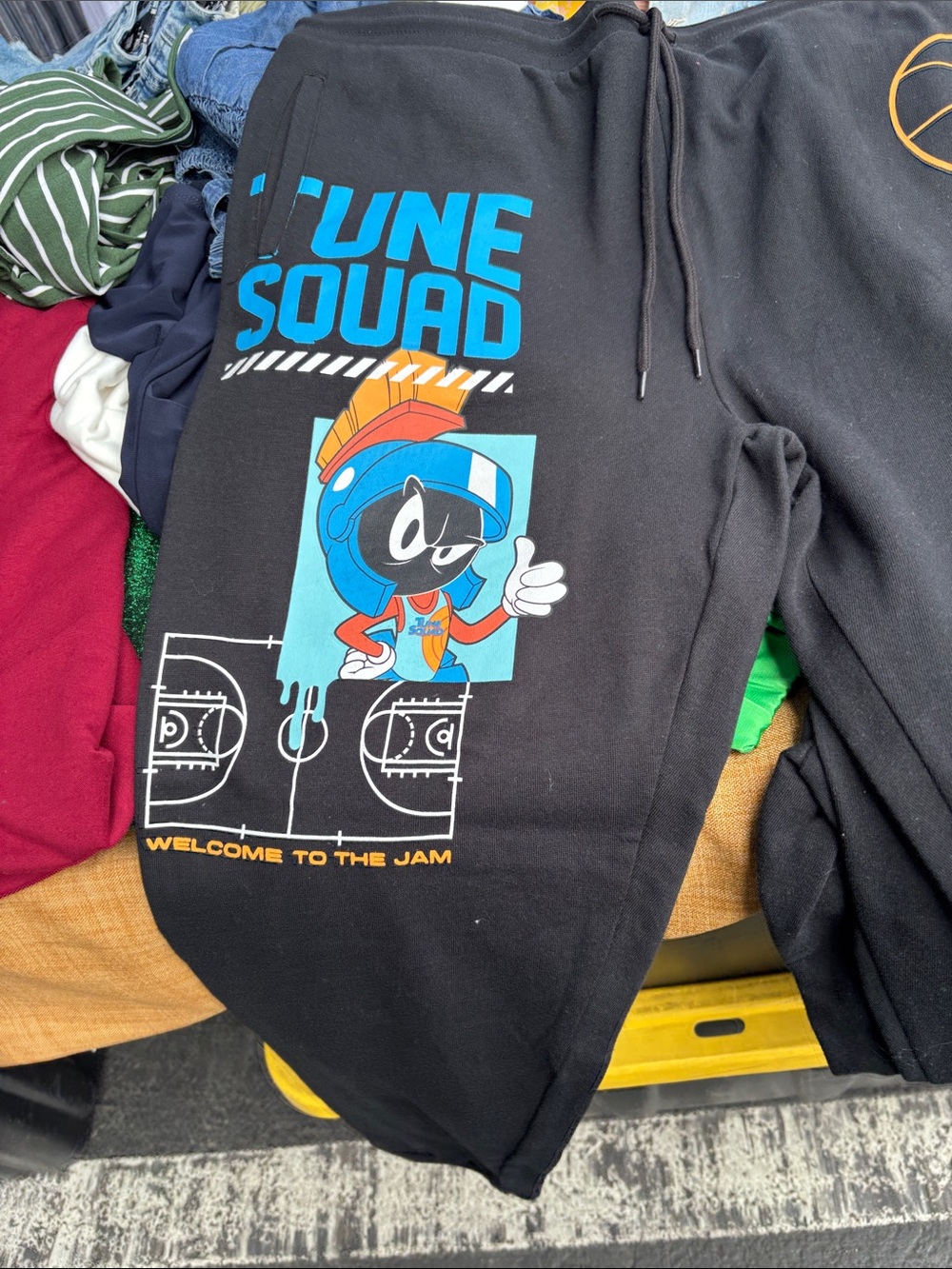 Tune Squad Black Graphic Jogger Pants